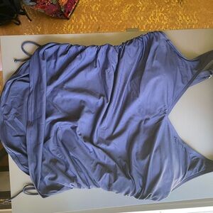 Lands' End Navy Tankini size 14 long